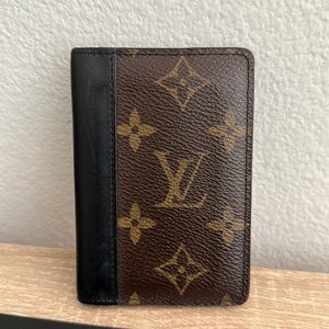 Authentic Louis Vuitton Monogram Macassar Pocket Organizer